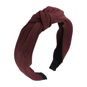Unique Bargains Women's Tie Bow Wide Headbands 1 Pc - 1 of 4