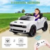 12V Kids Ride On Car, Licensed Dodge Challenger Electric Car with RC, Spring Suspension, Powered Ride On Toy Car for Child - 3 of 4