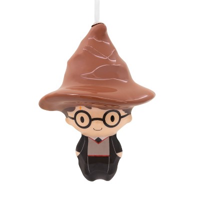 Hallmark Figural Harry Potter with Sorting Hat Christmas Tree Ornament