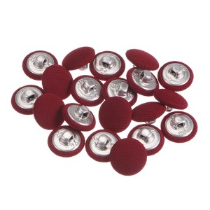 Unique Bargains DIY Craft Metal Shank Cotton Covered Round Sewing Buttons 20 Pcs - 1 of 4