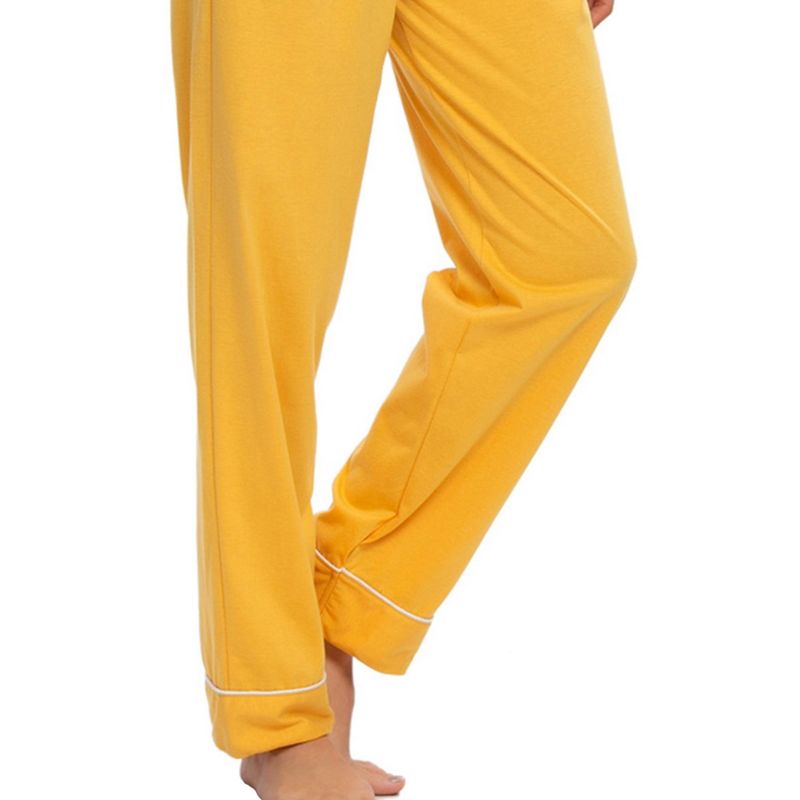 cheibear Womens Sleepwear Cute Print V-Neck Nightwear with Pants Loungewear Pajama Set, 5 of 6