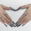 Vynxaria Black High-Quality Press-On Nails for a Flawless Finish Size M - 4 of 4