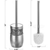 Creative Scents Brushed Nickel Toilet Brush With Holder - 3 of 4