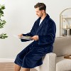 PAVILIA Mens Soft Robe, Fleece Plush Soft Long Male Bathrobe, Lightweight Fluffy Fuzzy Cozy Warm Bath Shower Spa House - 4 of 4