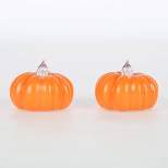2pk LED Pumpkin Shaped Halloween Tea Lights - Hyde & EEK! Boutique™