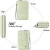 Ladies' clutch bag with anti-theft wrist strap,leather wallet,large-capacity credit card holder,handle-style carry strap - 4 of 4