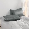 2 Pack Satin Pillowcases, Skin-Friendly Luxury Pillow Cases with Hidden Zipper - NTBAY - 4 of 4