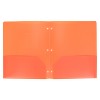 2 Pocket Plastic Folder Orange - up&up™ - 2 of 3