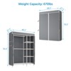 VIPEK V7C Basic Garment Rack with Cover Portable Closets Heavy Duty Clothes Rack, Black Rack with Cover - 3 of 4