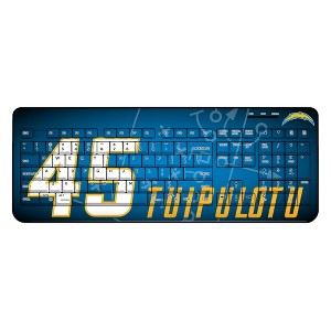 NFL Los Angeles Chargers Players Game Tactic Wireless USB Keyboard - 1 of 4