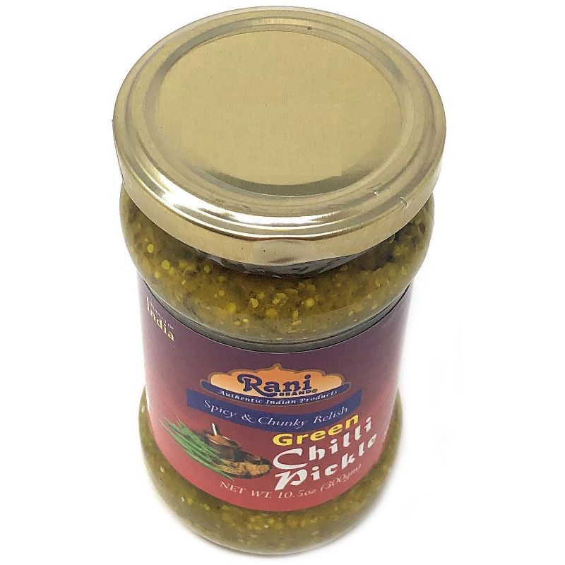Green Chilli Pickle Hot (Achar,Indian Relish) - 10.5oz (300g) - Rani Brand Authentic Indian Products, 4 of 5