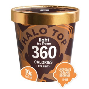 Halo Top Chocolate Caramel Brownie Frozen Ice Cream - 16 fl oz - 1 of 4