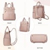 Generic Backpack Purse for Women PU Leather Travel Backpack, 4 in 1 Designer Convertible Backpack Purse with Removable Strap - 2 of 4