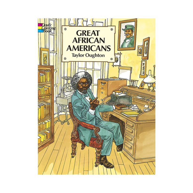 Great African Americans Coloring Book - (Dover Black History Coloring Books) by  Taylor Oughton (Paperback), 1 of 2