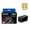 Epson 702 Single & 3pk Ink Cartridges - Black, - 2 of 4