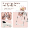 KUB Baby High Chair, 3 in 1 Foldable High Chair with 7 Height & 4 Recline Adjustable, Removable Tray & Seat - 4 of 4