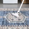 COZONY Washable Vintage Floral Area Rug, Non-Slip Low Pile Soft Carpet for Living Room Nursery Home Office - 4 of 4