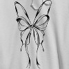 Rerun Island Men's Bow Butterfly Long Sleeve Graphic Cotton Sweatshirt Hoodie - 2 of 4