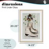 Stupell Industries Winter Ice Skates on Stripes Framed Print Under Glass Art - 4 of 4