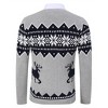 Clearlove Men's Christmas Sweaters Holiday Reindeer Snowflakes V Neck Jumpers - 3 of 4