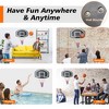 RISOKEYS Wall-mounted basketball hoop, 28.5 x 18 inches shatterproof back, folding hoop, durable hoop and all-weather mesh - 3 of 4