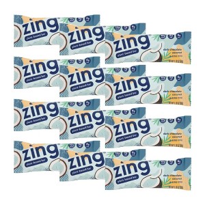 Zing Dark Chocolate Coconut In Almond Butter Plant-Based Bar - 12 bars, 1.76 oz - 1 of 4