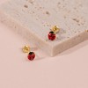 Girls' Colorful Ladybug Screw Back 14k Gold Earrings - In Season Jewelry - 4 of 4