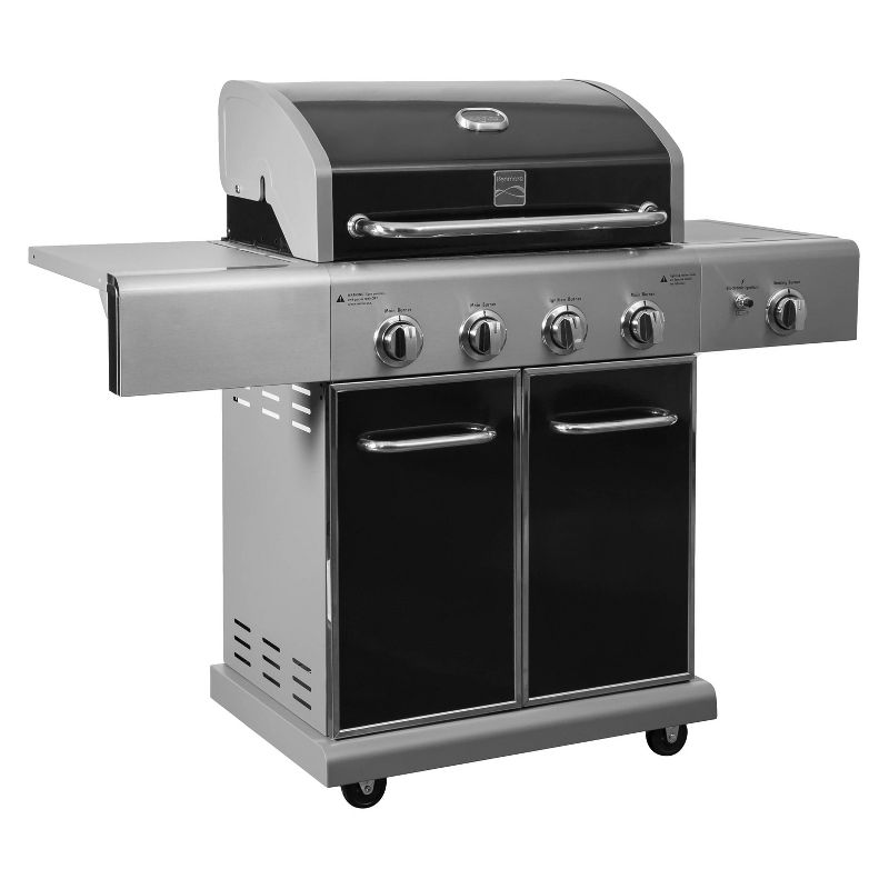 Kenmore 4-Burner Gas BBQ Propane Grill with Side Burner, 3 of 12
