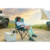 VisioGear Outdoor Portable Chairs, Folding Chair with Cup Holder, Portable Chair for Outdoor Travel Lawn Backyard, Blue, 25.59"*30.71"*40.94" - 3 of 4