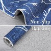 Washable Area Rug with Modern Abstract Branch Print for Bedroom, Non-Slip Backing, Soft Low-Pile Floor Carpet for Living Room, Kitchen - 4 of 4