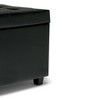 NicBex Multi-functional Ottoman with Storage, Ottoman Foot Rest with Safety Hinge and Tufted Top for Bedroom, Living Room, Black - 2 of 4