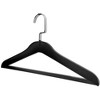 Designstyles Smoke Acrylic Clothes Hangers with Pants Bar, Luxurious & Heavy-Duty Chrome Hooks, Perfect for Suits and Slacks - 10 Pack - 3 of 4