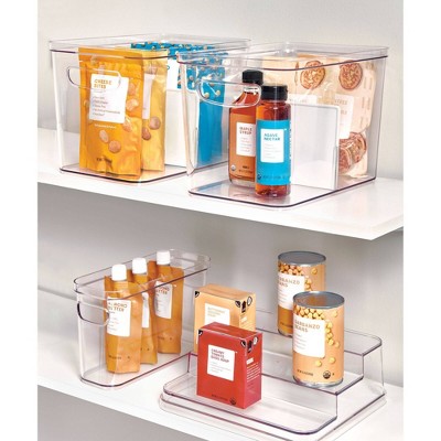 Idesign 8"x12"x8" Crisp Divided Bin Clear Target