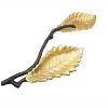 Classic Touch Gold 2 Bowl Relish Dish with Black Branches - 3 of 3