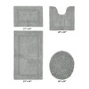 Lux Premium 100% Cotton Tufted Solid Reversible 4 Piece Bath Rug Set – Ultra-Soft, Water-Absorbent, Durable, Machine Washable Bathroom Rug - 2 of 4