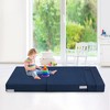 Folding Sofa Mattress, Convertible Memory Foam Sofa Bed with Pillow, Foldable Sleeper Chair Futon Floor Couch Guest Bed, Twin Size - 3 of 4