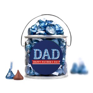 Father's Day Candy Gift with Hershey's Kisses Milk Chocolate - By Just Candy - 1 of 2