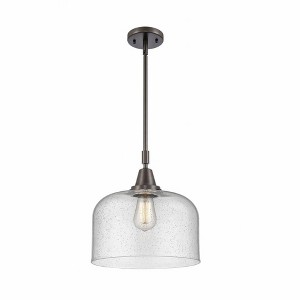 Bell - 1 Light Stem Hung Mini Pendant In Industrial Style-14.13 Inches Tall and 12 Inches Wide - 1 of 1