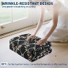 GustoWave Various sizes Floral Neutral Washable Hallway Low Pile Area Rug for Bedroom, Living Room, Black - 4 of 4