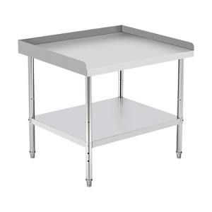 COZONY Stainless Steel Commercial Work Table, NSF Certified Heavy Duty with Adjustable Height & Baffle for Kitchen, Food Truck, Catering - 1 of 4