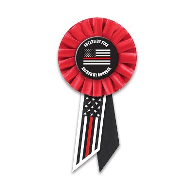Beistle Driven By Courage Rosette, 3.25" x 6.5", (2/Pkg) Multicolored