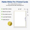 Avery 8.5" x 11" Cards, Gold & Navy Border with Florals, 10 ct - 2 of 4