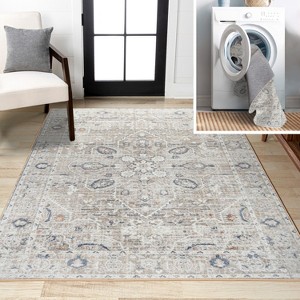 JONATHAN Y Shaii Global Medallion Low-Pile Machine-Washable Area Rug - 1 of 4