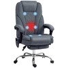 TiramisuBest Polyester Executive Office Chair with Foot Rest, 6 - Point Vibration, Heat, Recline, Swivel, Adjustable Height, Gray - 2 of 4