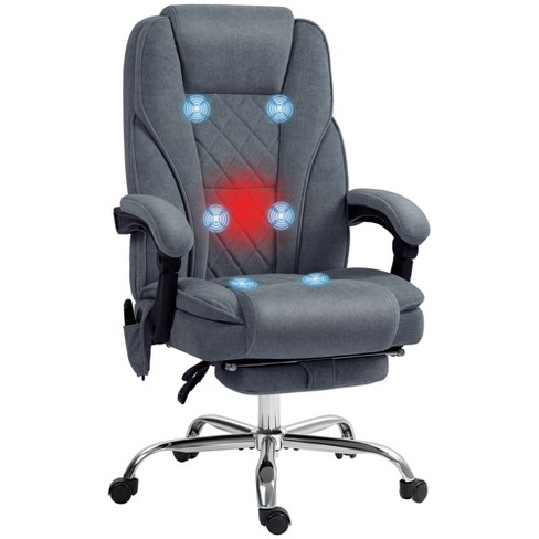 Vinsetto Executive Massage Office Chair, Heated Computer Desk Chair ...