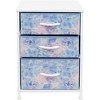 Sorbus 3  Drawers - Steel Frame, Wood Top & Easy Pull Fabric Bins - Perfect for Home, Bedroom, Office & College Dorm - 4 of 4
