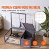 VEVOR Tortoise Habitat, Wooden Tortoise House Indoor & Outdoor, Tortoise Enclosure with Hanging Light Stand,2-Room Reptile Enclosure,38 x24 x13 inch - 3 of 4