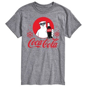 Men's - Coca-Cola - Polar Bear Circle With Snowflakes Short Sleeve Graphic T-Shirt - 1 of 4