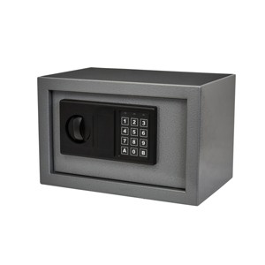 Digital Safe Box - Steel Lock Box with Keypad, 2 Manual Override Keys Protects Money, Jewelry, Passports - For Home or Office by Stalwart (Gray) - 1 of 4