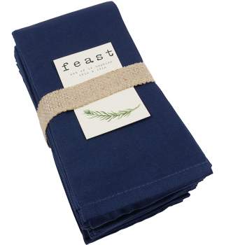 4pk Engineered Stripe Cloth Napkins Blue/natural - Hearth & Hand™ With  Magnolia : Target